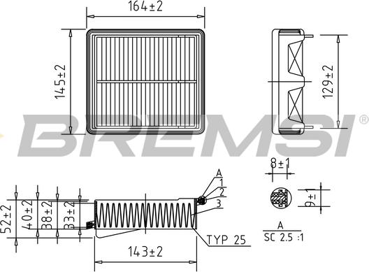 Bremsi FA1135 - Filter za zrak www.molydon.hr