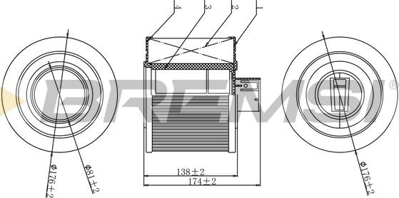 Bremsi FA1137 - Filter za zrak www.molydon.hr