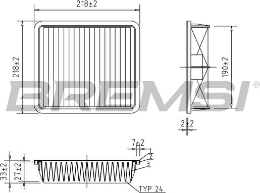 Bremsi FA1170 - Filter za zrak www.molydon.hr