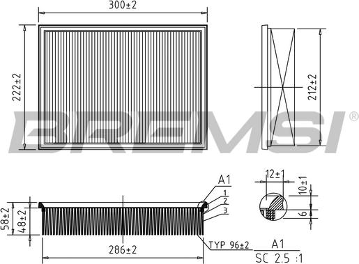 Bremsi FA1394 - Filter za zrak www.molydon.hr