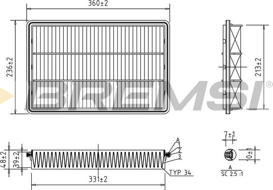 Bremsi FA1390 - Filter za zrak www.molydon.hr