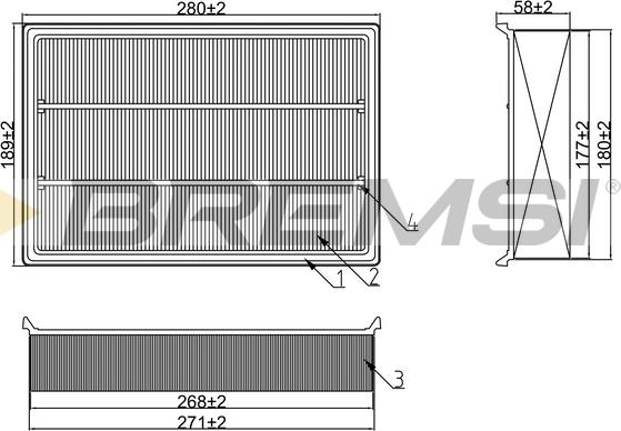 Bremsi FA1391 - Filter za zrak www.molydon.hr