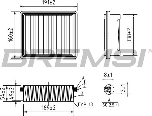 Bremsi FA1392 - Filter za zrak www.molydon.hr