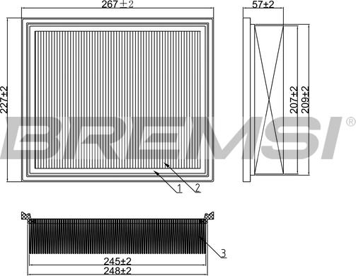 Bremsi FA1378 - Filter za zrak www.molydon.hr