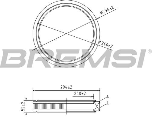 Bremsi FA1372 - Filter za zrak www.molydon.hr