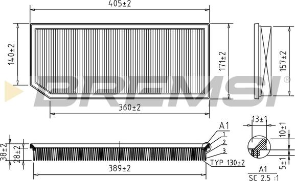 Bremsi FA1242 - Filter za zrak www.molydon.hr