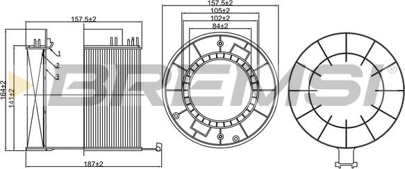 Bremsi FA1268 - Filter za zrak www.molydon.hr