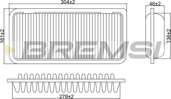 Bremsi FA1221 - Filter za zrak www.molydon.hr