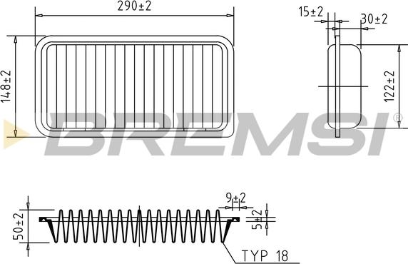 Bremsi FA1272 - Filter za zrak www.molydon.hr