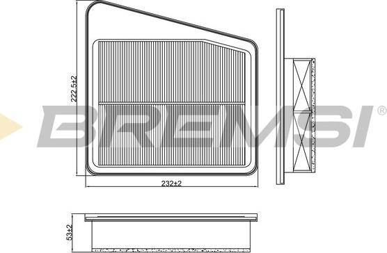 Bremsi FA2533 - Filter za zrak www.molydon.hr