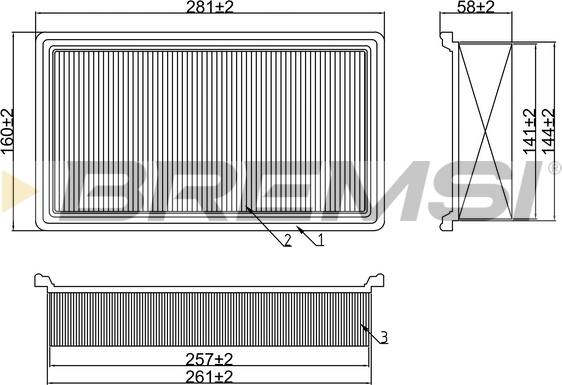 Bremsi FA2099 - Filter za zrak www.molydon.hr