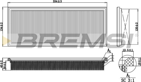 Bremsi FA2192 - Filter za zrak www.molydon.hr