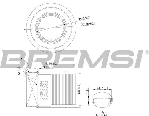 Bremsi FA2142 - Filter za zrak www.molydon.hr