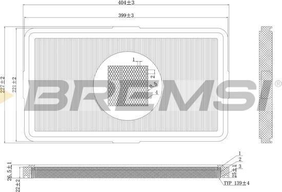 Bremsi FA2147 - Filter za zrak www.molydon.hr