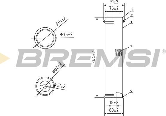 Bremsi FA2186 - Filter za zrak www.molydon.hr