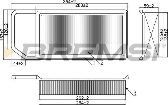 Bremsi FA2329 - Filter za zrak www.molydon.hr