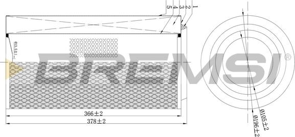 Bremsi FA2210 - Filter za zrak www.molydon.hr