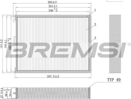 Bremsi FC0990 - Filter kabine www.molydon.hr