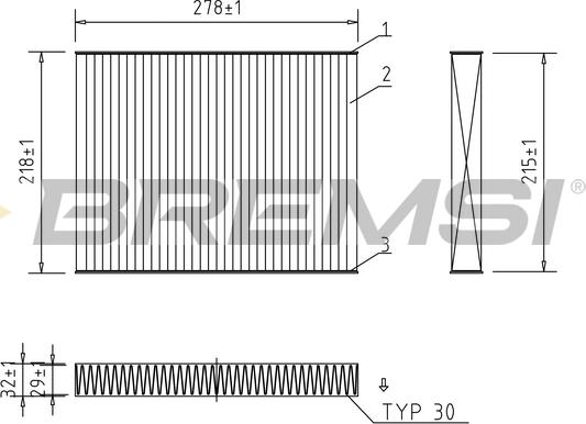 Bremsi FC0993C - Filter kabine www.molydon.hr