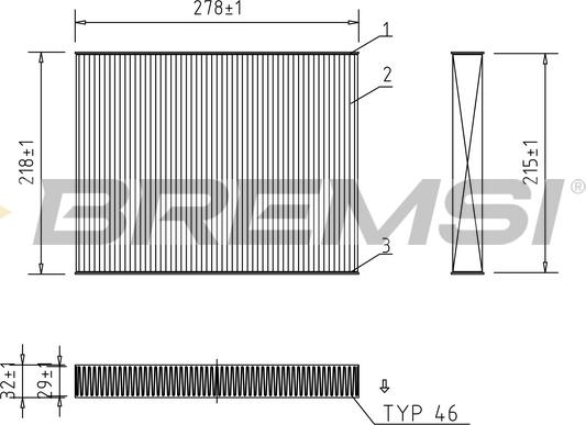 Bremsi FC0993 - Filter kabine www.molydon.hr