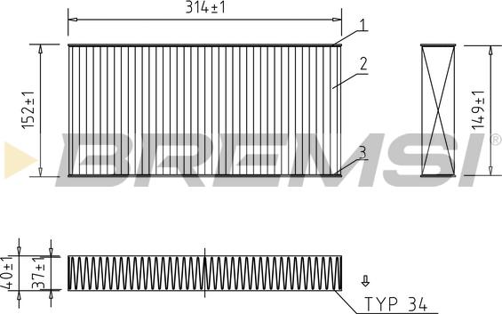 Bremsi FC0997C - Filter kabine www.molydon.hr