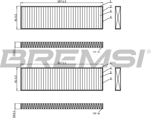 Bremsi FC0946C - Filter kabine www.molydon.hr