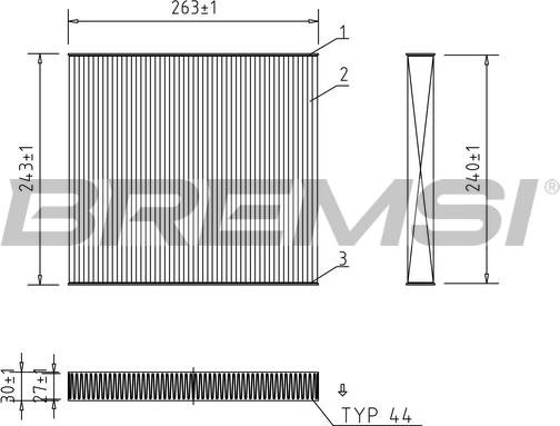 Bremsi FC0941 - Filter kabine www.molydon.hr