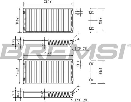 Bremsi FC0948 - Filter kabine www.molydon.hr