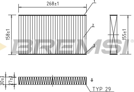 Bremsi FC0943C - Filter kabine www.molydon.hr