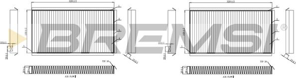 Bremsi FC0950A - Filter kabine www.molydon.hr