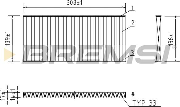 Bremsi FC0958C - Filter kabine www.molydon.hr