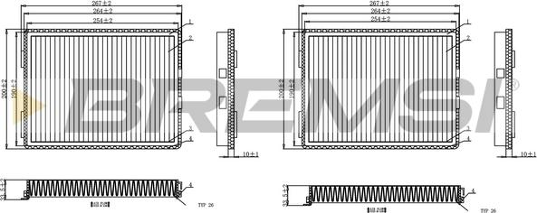 Bremsi FC0968C - Filter kabine www.molydon.hr