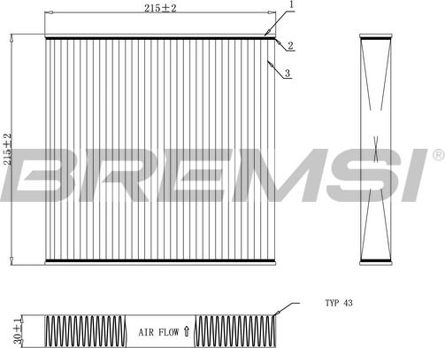 Bremsi FC0909 - Filter kabine www.molydon.hr