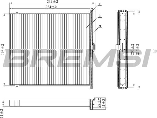 Bremsi FC0919 - Filter kabine www.molydon.hr