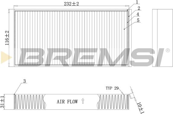 Bremsi FC0914A - Filter kabine www.molydon.hr