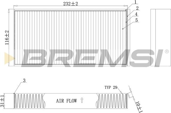 Bremsi FC0914C - Filter kabine www.molydon.hr