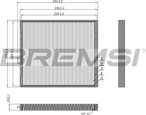 Bremsi FC0916 - Filter kabine www.molydon.hr