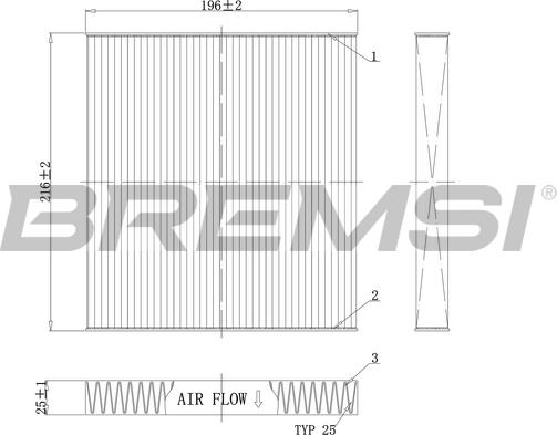 Bremsi FC0988C - Filter kabine www.molydon.hr