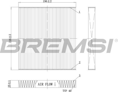Bremsi FC0988 - Filter kabine www.molydon.hr