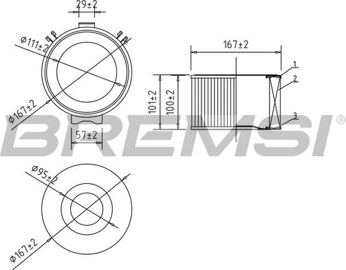 Bremsi FC0983 - Filter kabine www.molydon.hr