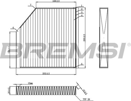 Bremsi FC0939C - Filter kabine www.molydon.hr