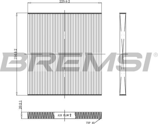 Bremsi FC0934 - Filter kabine www.molydon.hr