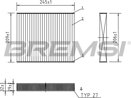 Bremsi FC0931A - Filter kabine www.molydon.hr