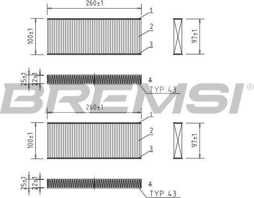 Bremsi FC0938 - Filter kabine www.molydon.hr