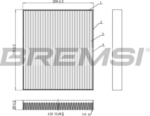 Bremsi FC0920 - Filter kabine www.molydon.hr