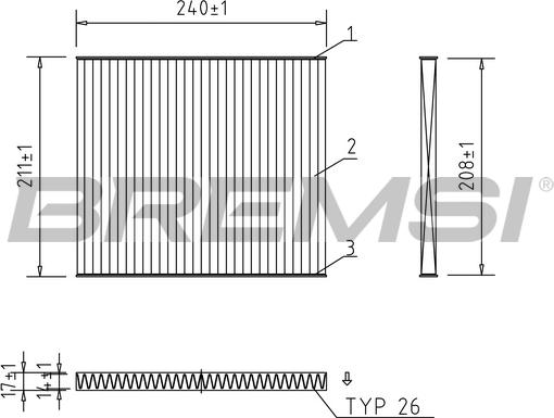 Bremsi FC0921C - Filter kabine www.molydon.hr