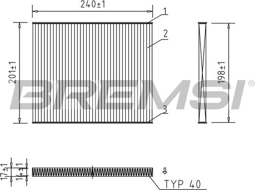 Bremsi FC0975 - Filter kabine www.molydon.hr