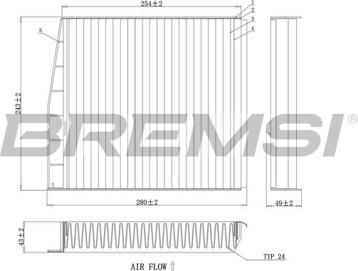 Bremsi FC0976C - Filter kabine www.molydon.hr