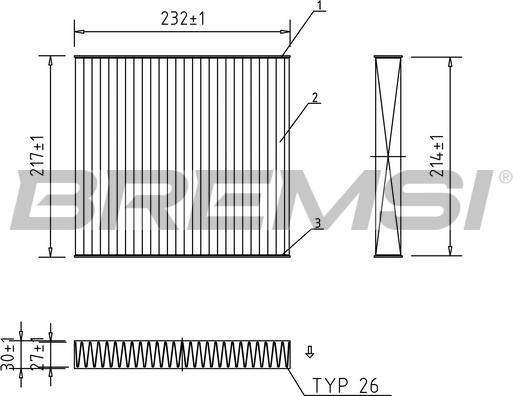 Bremsi FC0492C - Filter kabine www.molydon.hr