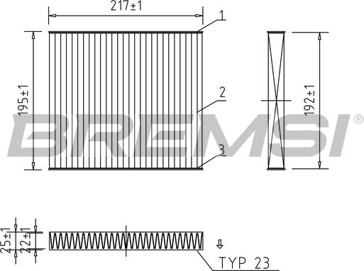 Bremsi FC0441A - Filter kabine www.molydon.hr